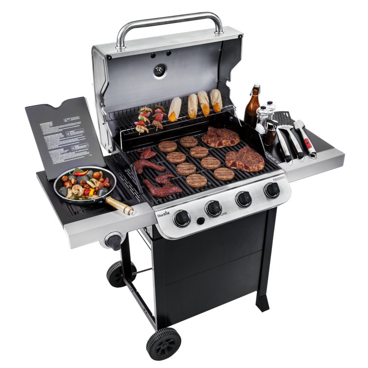 Performance Series Char Broil 4 Burner 36000 BTU Gas Grill with Side Burner